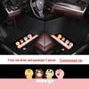 Custom Leather Car Floor Mats for Women - Cartoon Design, Double-Layer, Full Coverage