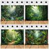 Tropischer Regenwald Fotografie Hintergrund Wald Dschungel Grüner Baum Hintergrund Natürliche Landschaft Party Dekoration Fotostudio Requisite