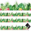 12 Pcs Boho Greenery Magnetic Border Tropical Leaves Bulletin Board Border Greenery Plant Strips Trim Bulletin Board Decorations for Back To School