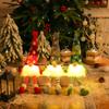 Christmas Gnome Ornaments with LED Light, Hand-Knitted Plush Doll for Tree & Home Decor, Cute Gift for Kids