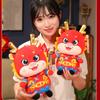 Dragon 2024 Year Mascot Plush Toy Chinese Stuffed Animals Doll Decoration Room