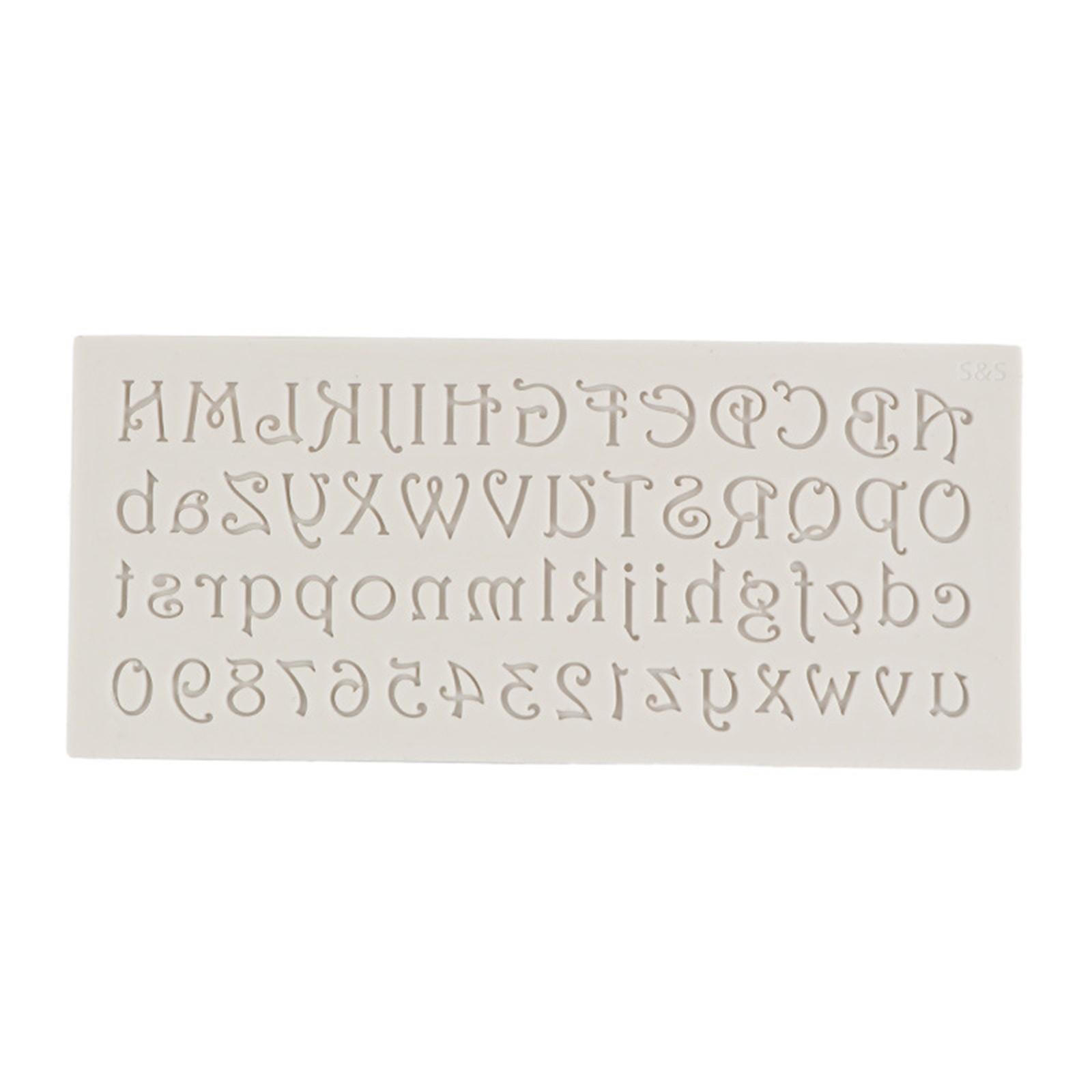 

Форма для выпечки шоколадных кексов с буквами алфавита и цифрами, силиконовая форма для выпечки шоколадных кексов, инструменты для помадки One Size