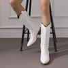 Large size thick heel pointed high boots high heel boots European and American western cowboy knight boots long boots women