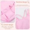 Double Camisole Girls Ballet Leotard Elastic Ballerina Outfits Fashion Dance Bodysuit  Performance
