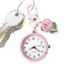 1PC Tiny Cute Quartz Pocket Watch with Keyring Men Women Quartz Watch for Doctors Students  Keychain Watches Child Gift
