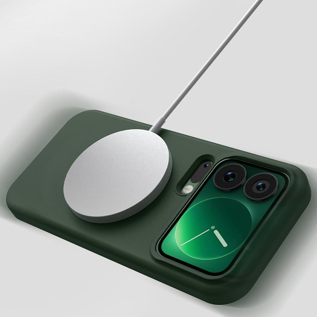 Für Xiaomi 17 Pro Max Magnetische Hülle Hautfreundliches Flüssigsilikon + PC Handyhülle