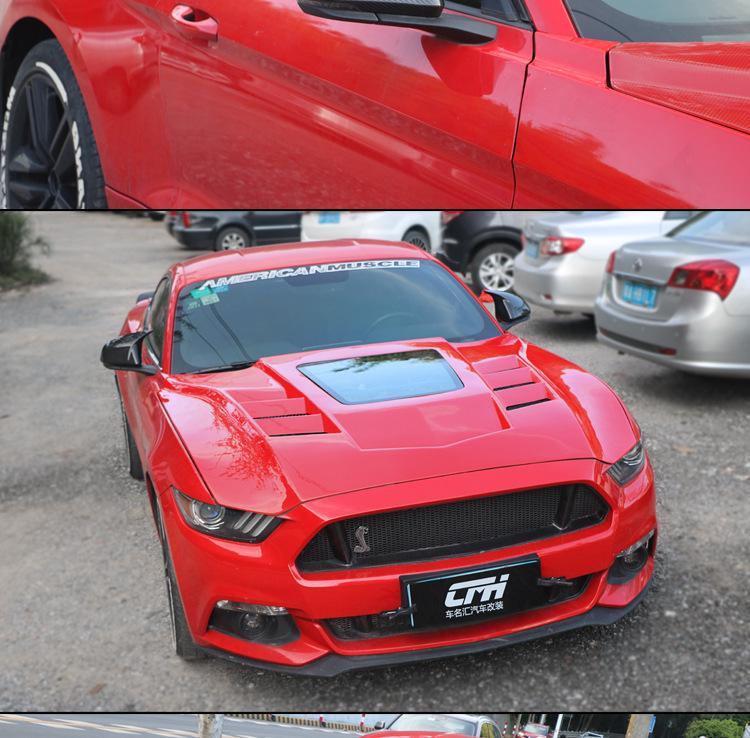 Dry Carbon Fiber Rearview Mirror Cover for 2015-2022 Ford Mustang
