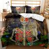 King Bedding Set Hallowmas Skull Duvet Cover Set Kids,twin Full Queen Bedroom Bed Cover Black And White Bedding Set 240x220 Cm