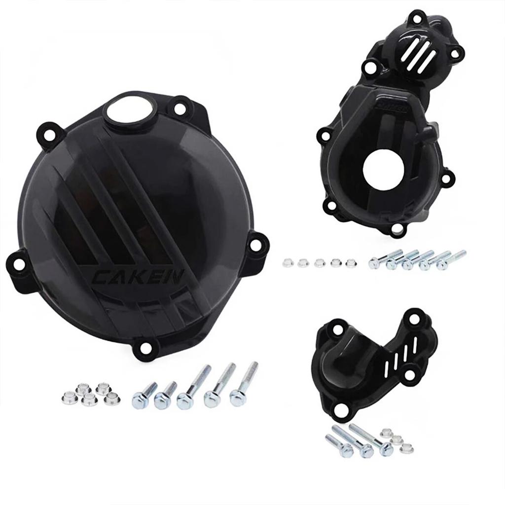 Motorcycle Clutch Cover Magneto Engine Water Pump Guard Set For KTM XCF250 XCF350 FC250 FC350 FE250 FE350 FX350 SXF250 SXF350