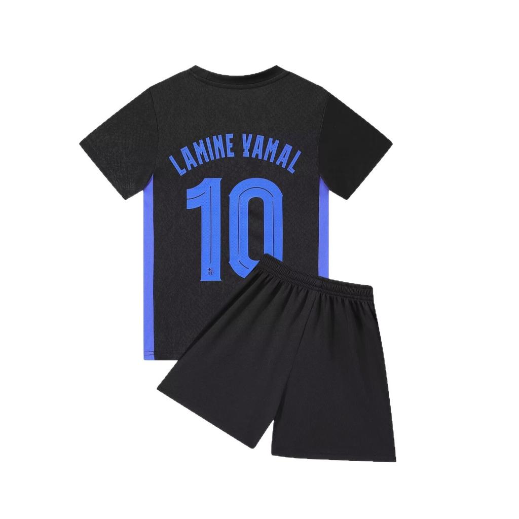 25--26 Bar S Black No. 10 Club Football Suit Children'S Suit Size 14-30 Size