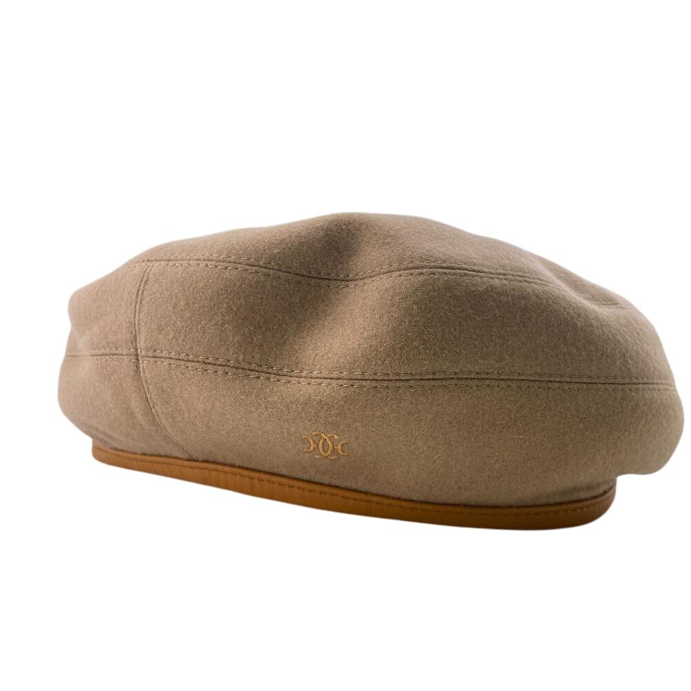 

HERMES cashmere beret Brown cashmere unisex Used