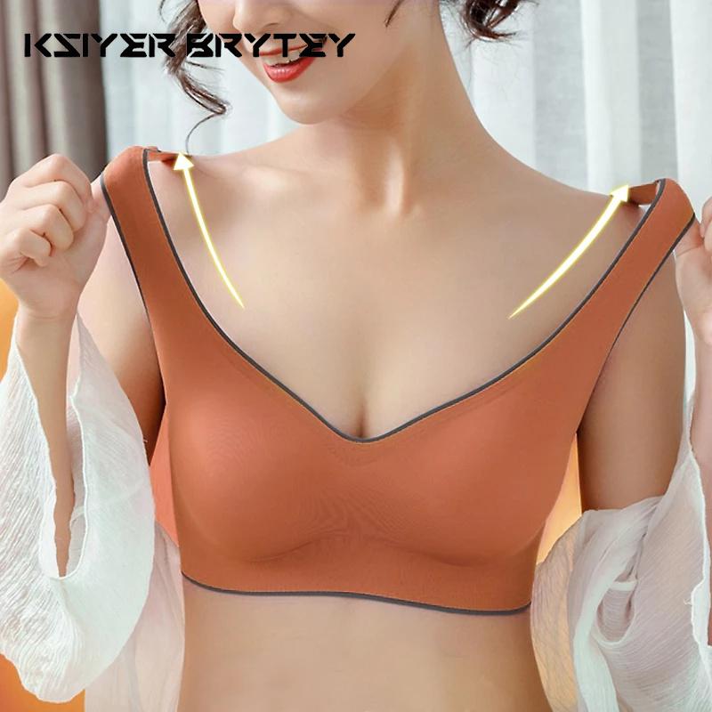 

Удобный бюстгальтер без следов, бюстгальтер на пуговицах в стиле жилета, сексуальное дышащее женское белье