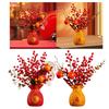Artificial Red Bouquet Chinese New Year Decor Floral Accessory Crafts Year of