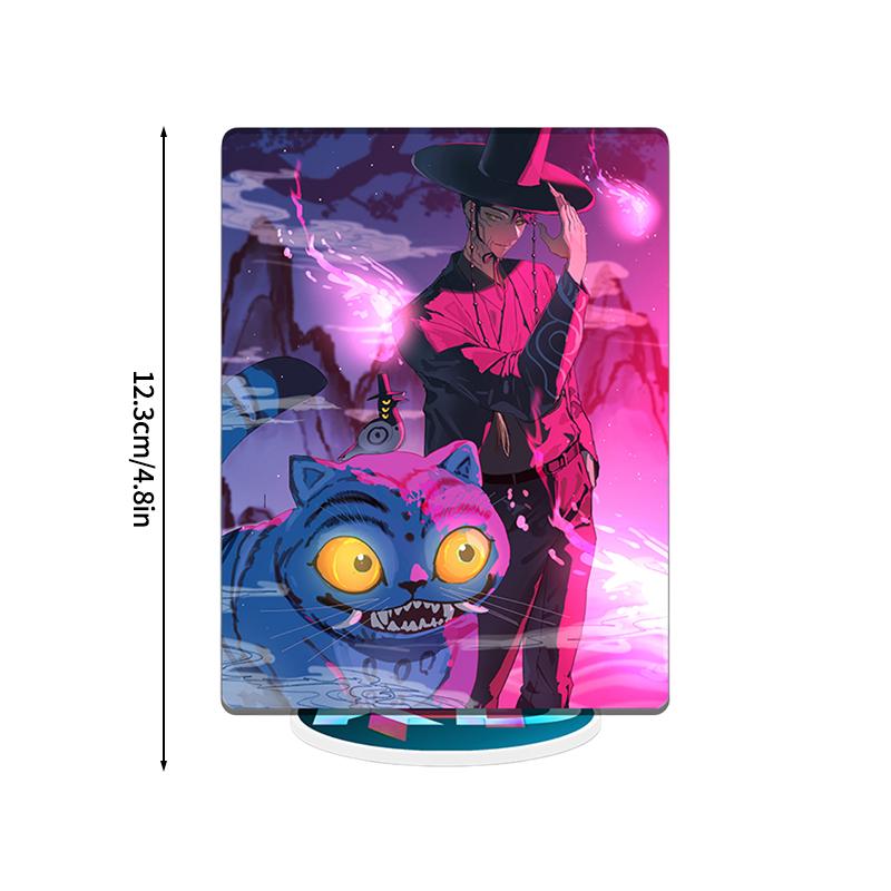 K-pop Demon Hunters Desktop Ornament Hunters Boys Group Figure Acrylic Stand Cartoon Ornaments Anime Po Frame