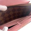 LOUIS VUITTON N60476 Damier Ebene leather Portefeuille Sara Purse Brown leather Used