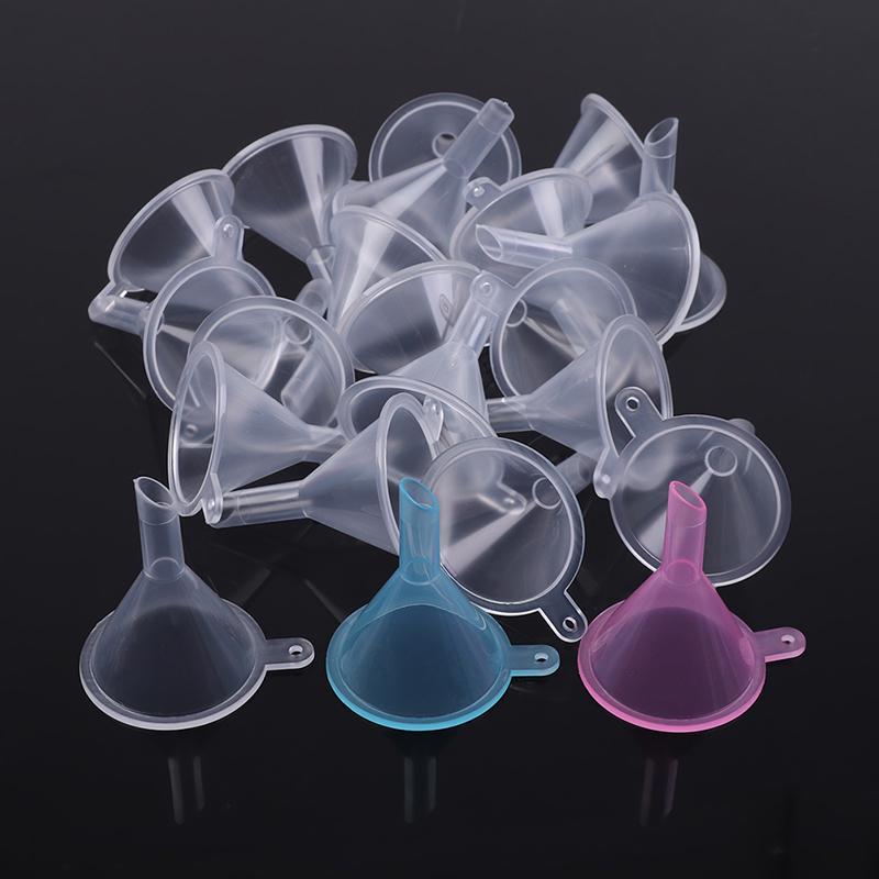 20 Pièces/Lot Petits Entonnoirs en Plastique Outil d'Emballage de Bouteille Vide pour Remplissage de Liquide