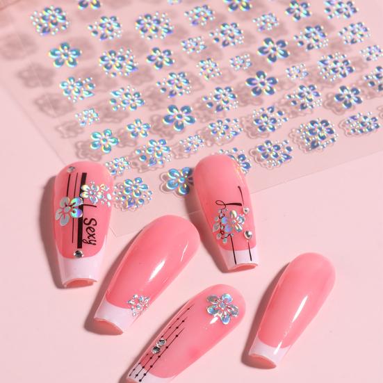Nail Sticker Self Adhesive Removable Paper Three-dimensional Flower Nail Sticker DIY Nail Art Beauty Supplies