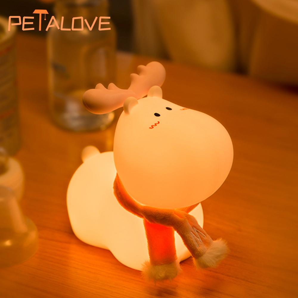 Capybara Night Light Rechargeable Mobile Smart Settings Timing Silicone Lamp Unique Bedside Decoration Pat Brightness Adjustment