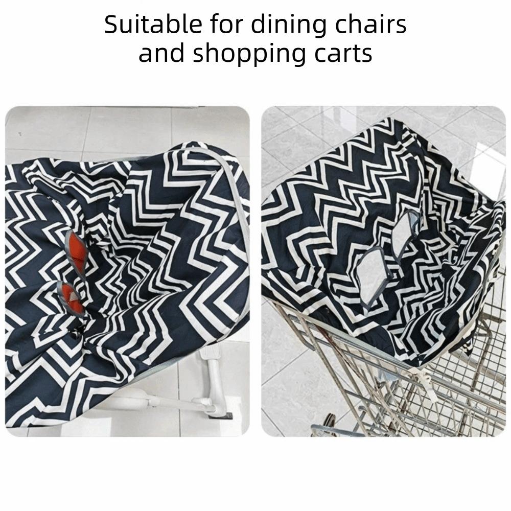 Cartoon Printed Kids Dining Chair Cover Polyester Seat Cover Baby Shopping Cart Seat Cover  Baby