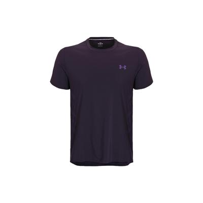 Solid Color Crew Neck Sports Short Sleeve T-Shirt Men Tops Purple 1376518-541