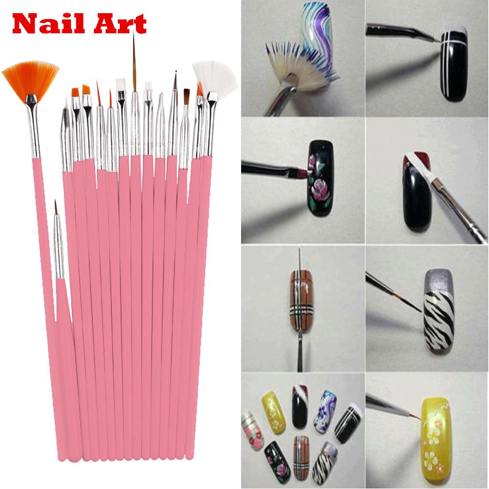 Nail Art Stift Set – 3 Stück, 7/11/15 Mm, Für Nageldesign, Marmorierung & Linien