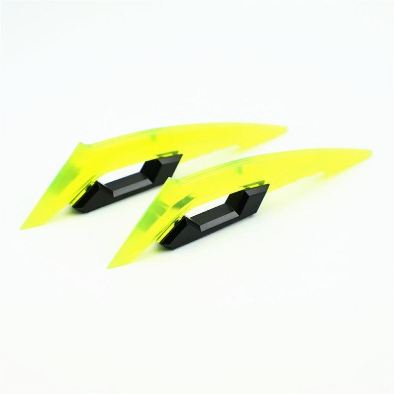 

Мотоциклетный обтекатель Winglets Аэродинамический комплект крыльев Мотоциклетный передний боковой спойлер жёлтый