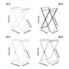 Stable and Portable Litter Bag Stand Garbage Bag Holder for Picnics Tables Tents and Tailgating in Black or White