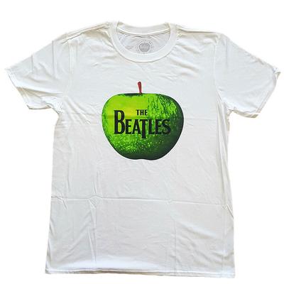 The Beatles - Æblelogo - Stor Hvid t-shirt Unisex T-shirt