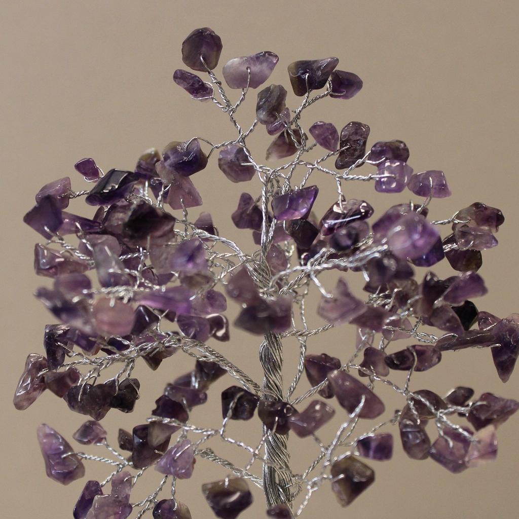 Amethyst Crystal Tree Orgonite Base 160 Gemstones