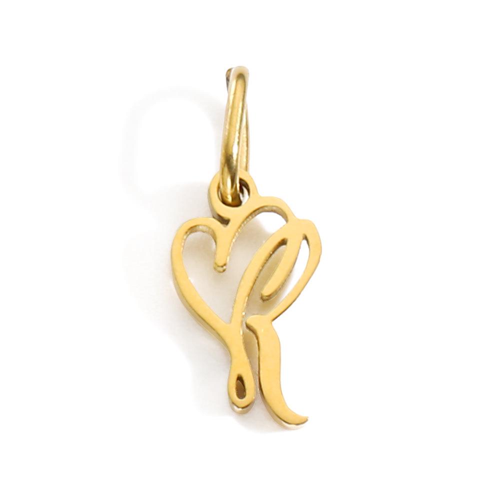 Gold-Plated Stainless Steel Alphabet Pendants for DIY Necklaces – Colorfast Jewelry Charms