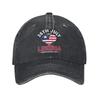 Men Women Liberia Independence Day Printed Hats Fashion Distressed Denim Baseball Cap Adjustable