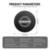 2pcs Car Drink Bottle Hoder Mat Sift-proof Protector Pad For Nissan Sentra Altima Versa Maxima Murano Note Armada Pulsar