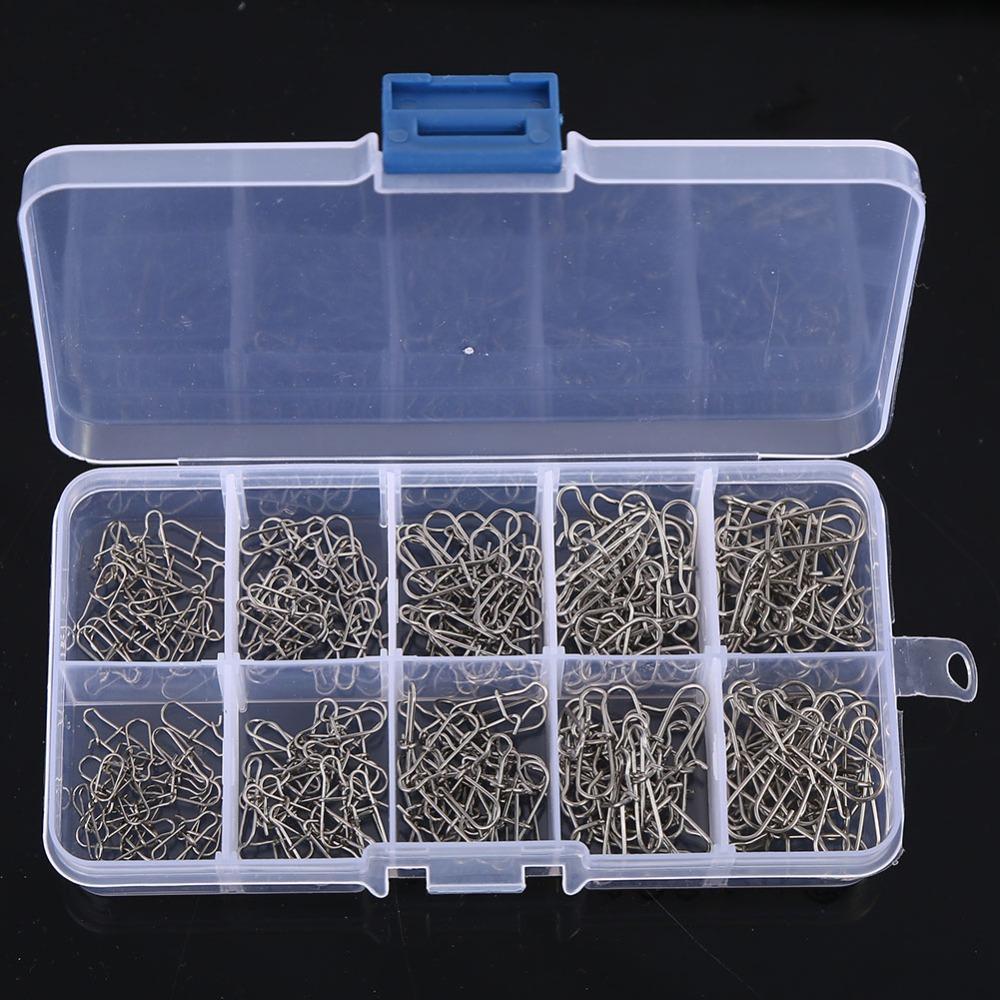 200PCS Quick Change Fishing Snap Pin Connector 0# 1# 2# 3# 4# Fishing Link Rigs  Sea Fishing