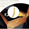 2Pcs 90 Degree Hinges 3cm, Mini Zinc Alloy Cabinet Hardware for Jewelry Box, Wooden Gift Box, DIY Crafts