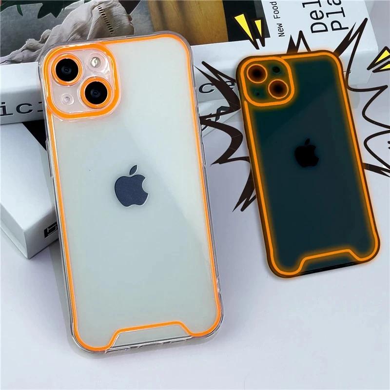 

Luxury Night Light Luminous Phone Case For For Iphone 11 12 13 14 15 Pro Max XS XR X Plus Shockproof Bumper Cases Cover For iPhone Xs Max
