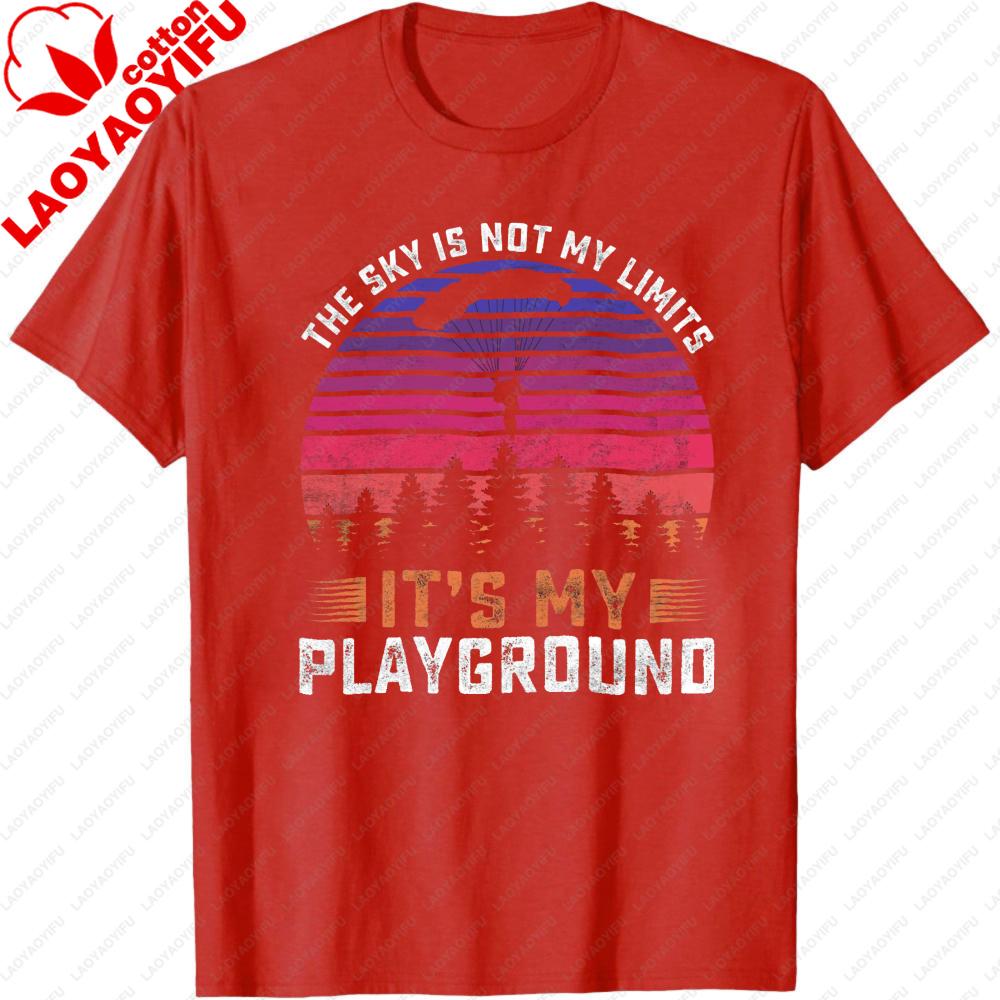 The Sky Is Not My Limits Its My Playground Graphic T Shirt Unisex Summer Cotton Short Sleeve Sky Player Meme Casual Daily Outfit