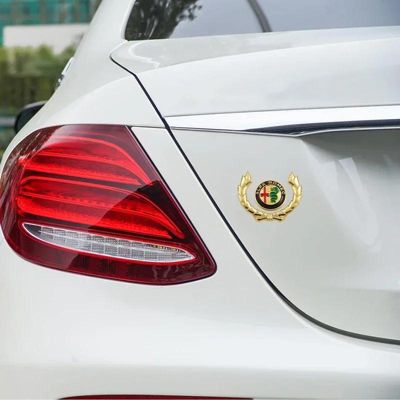 LNYCP1 Auto Styling Kofferraum Karosserie Aufkleber für Alfa Romeo 159 156 147 Giulia Giulietta Stelvio Mito Gt Brera Spider Volante Auto Zubehör