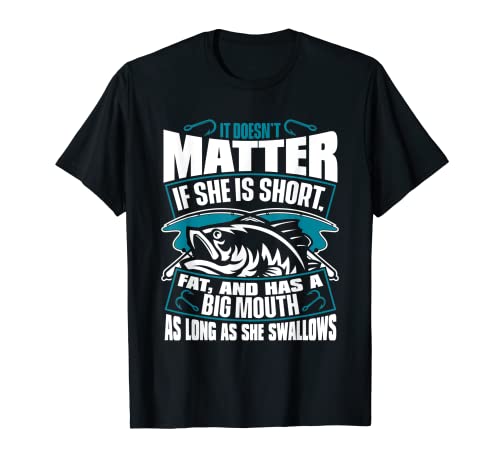 As Long As She Swallow Spinning Fishing Deep Sea Angler T-Shirt