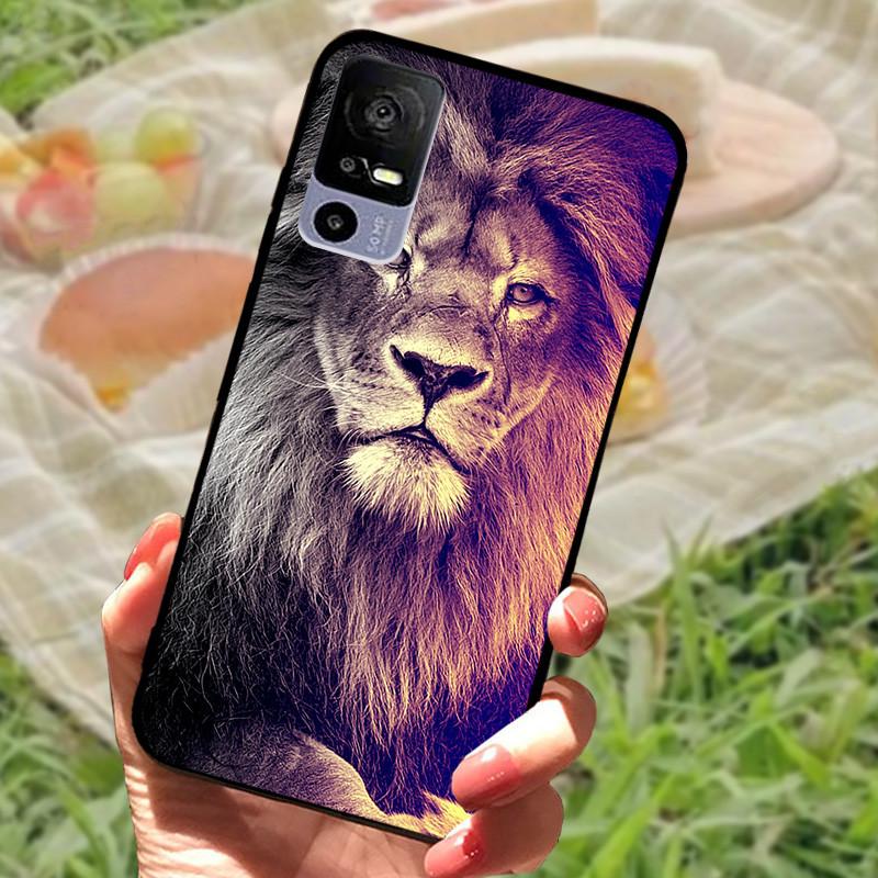 For TCL 40R Case TPU Soft Silicone Marble Phone Cover Case for TCL 405 406 408 403 TCL40R Shockproof Funda Love T771K Bumper