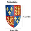 Medieval Lion Warrior Steel Decorative Edward Shield Fleur Design Christmas Gift