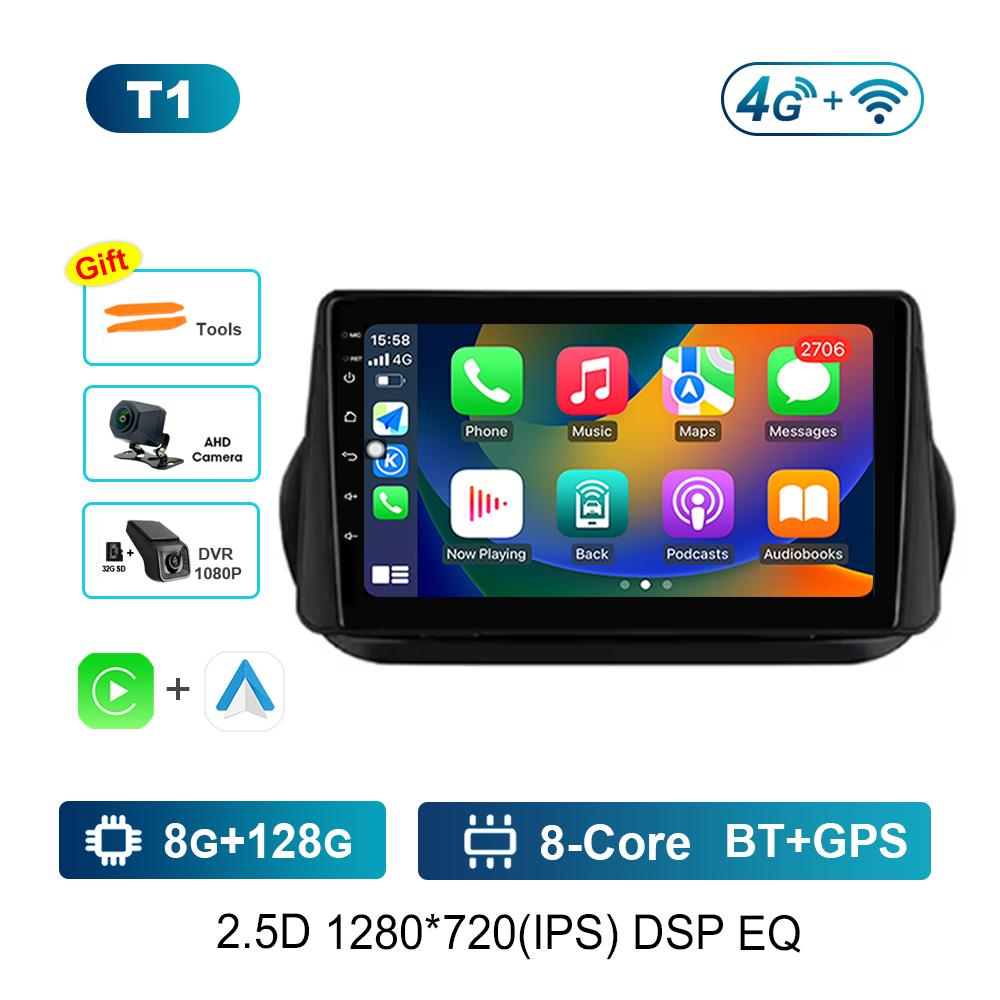 Android OS for Fiat Fiorino Qubo for Citroen Nemo for Peugeot Bipper 2008 - 2017 Carplay GPS Car Video Multimedia Player WiFi BT
