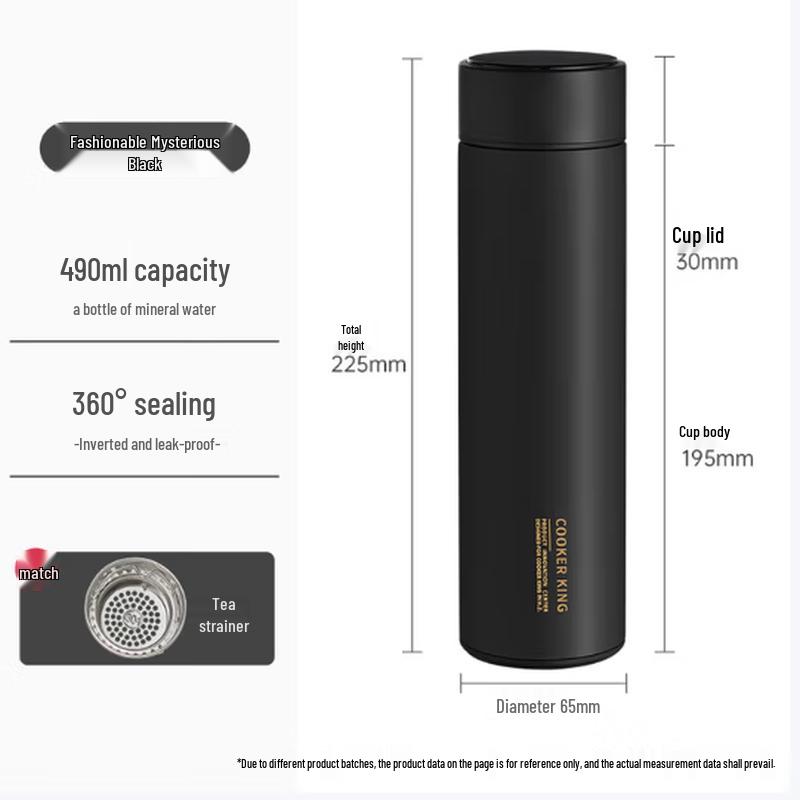 Chuidahuang 316L SS Portable Insulated Tea Mug