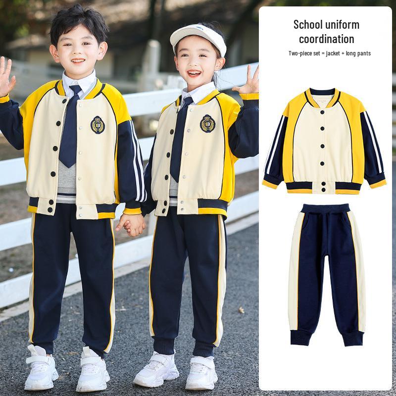 British Style Spring/Autumn Sportswear Three-Piece Set for Primary Students