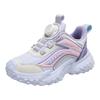 Babu bean girls shoes 2025 winter new children's leather velvet two cotton sports shoes medium and older children's casual shoes