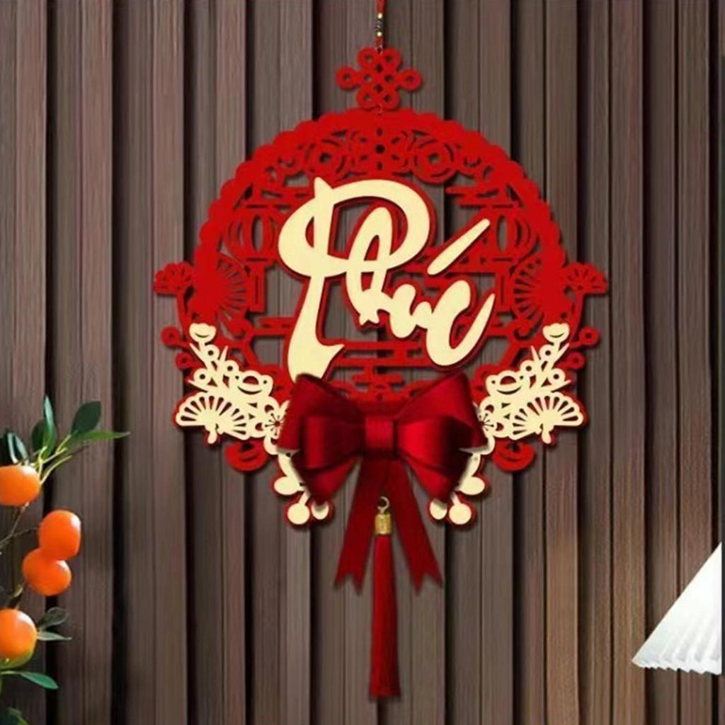 2026 Vietnamese Decoraties Muur Couplets Decoraties Festival Hangers met Kwast voor Huis Woonkamer Festival Evenementen