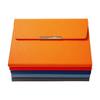 A5 Trifold Multi-Color PU Leather Business Notebook with Square Buckle for Meetings