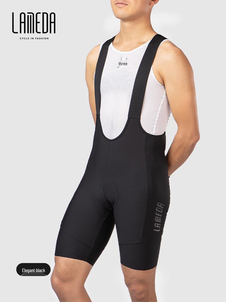 Lampaida Men's Summer Cycling Bib Shorts - Shock-Absorbing, Professional Mountain Bike Pants