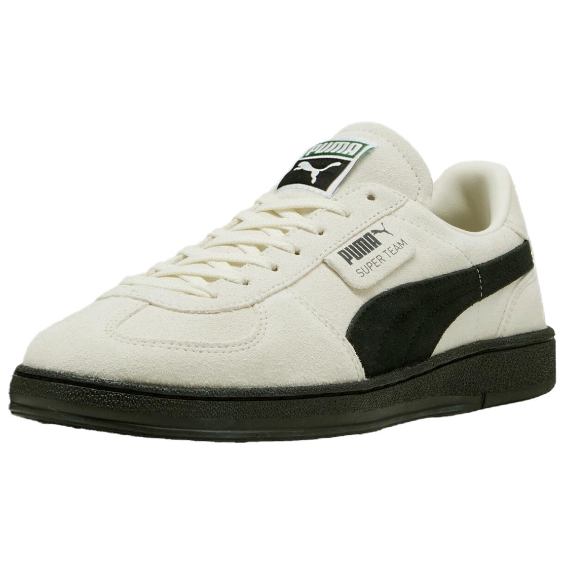 

Puma Super Team Warm White Black Unisex Sneakers Cream 403171-03 35.5