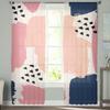 Pattern Color Patch Dots Paint Curtain Living Room Bedroom Voile Drape Kitchen Window Tulle Curtains Home Essentials Light Filtering Polyester Sitting