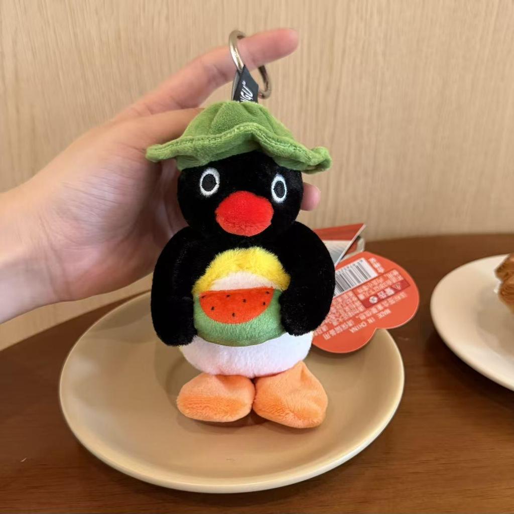 Genuine Penguin Family Bag Charm - Autumn/Winter Series Plush Toy Keychain